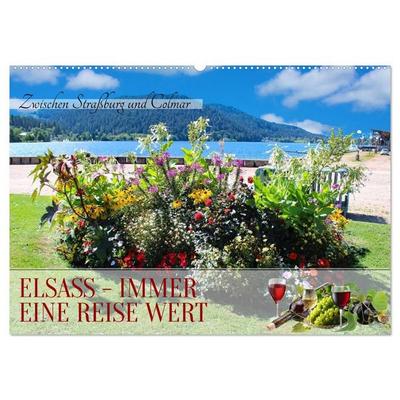 Elsass - Immer eine Reise wert (Wandkalender 2027 DIN A2 quer), CALVENDO Monatskalender