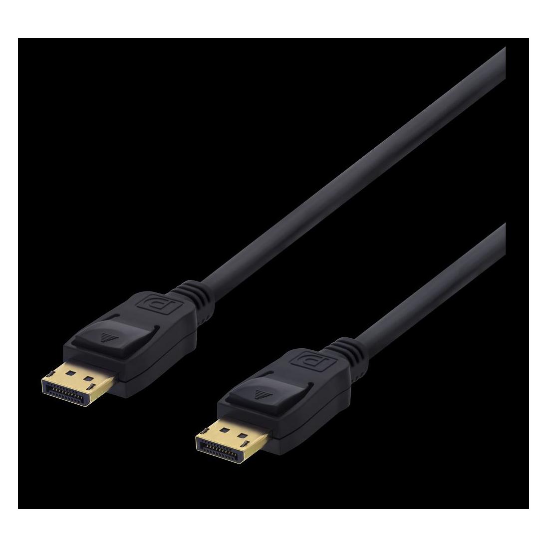 Deltaco DP-1050D DisplayPort cable Black (5 m) (DP-1050D)