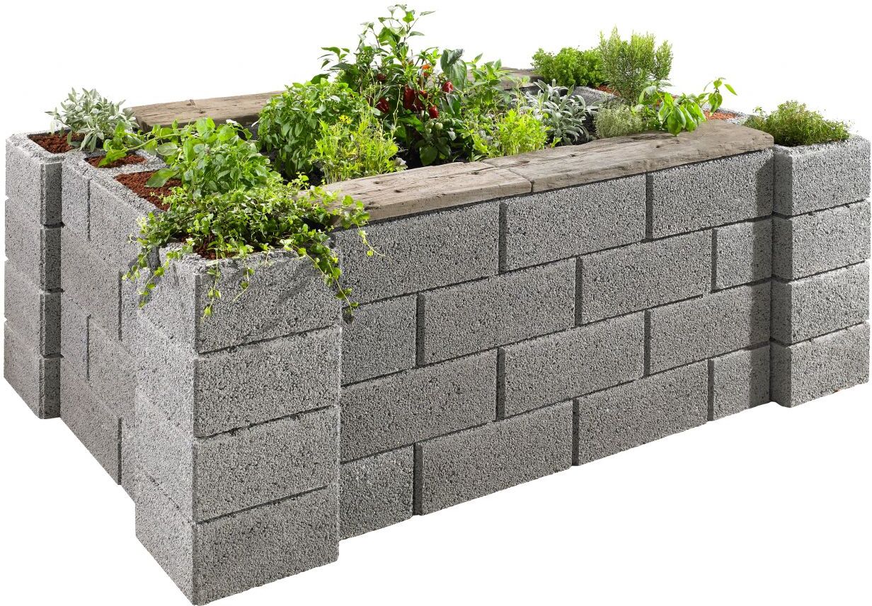 Kann Hochbeet-Set 2 Garten 230 x 150 x 85 cm grau