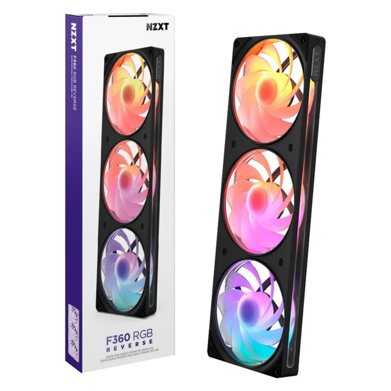 NZXT F360 RGB (schwarz, Reverse, 360 mm) (3x) (RF-R236R-BF)