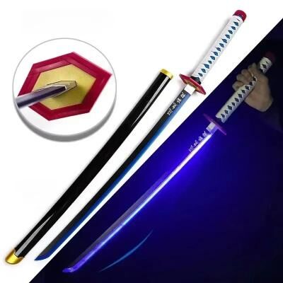 Uplift Essentials Luminous LED Katana Sword Anime Cosplay Prop With Realistic Design tomioka giyuu 31inch