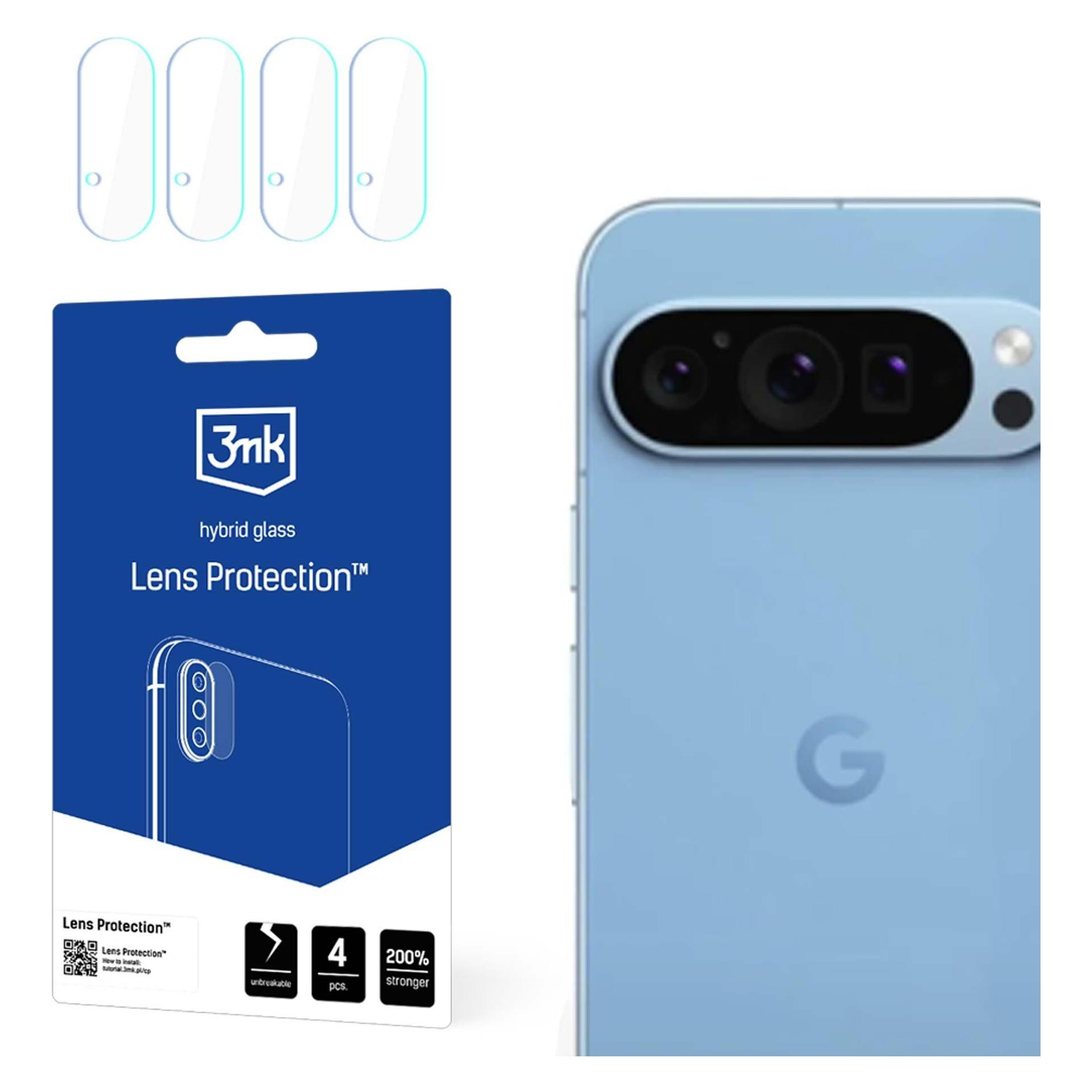 3MK Lens Protect Google Pixel 9 Pro Ochrona na obiektyw aparatu 4szt (4 Stk., Google Pixel 9 Pro) (5903108589550)