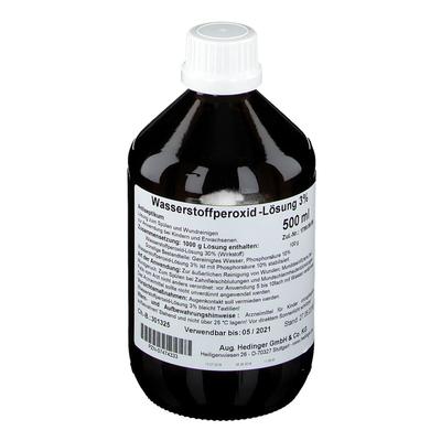 WASSERSTOFFPEROXID-Lösung 3% Standardzulassung 500 ml Lösung