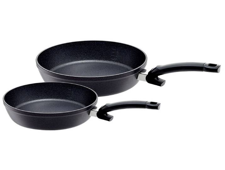 Fissler Pfannenset ADAMANT COMFORT, schwarz, Aluminium