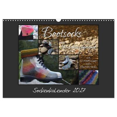 Sockenkalender Bootsocks 2027 (Wandkalender 2027 DIN A3 quer), CALVENDO Monatskalender