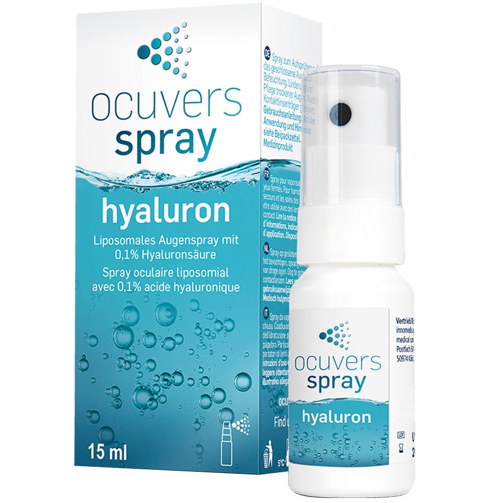 Ocuvers spray hyaluron Augenspray mit Hyaluron 15 ml Spray
