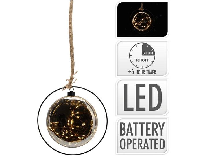 LED-Kugel TASHA Silber