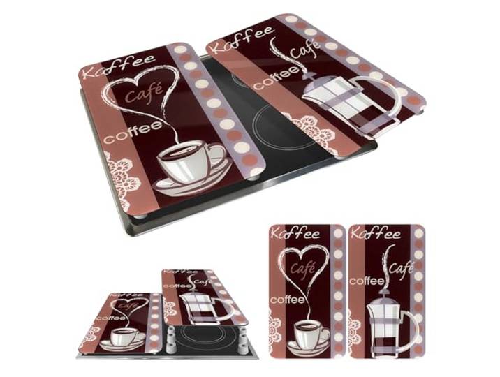 WENKO Fornuis Afdekplaten Universal Mod. Koffiegeur, set van 2