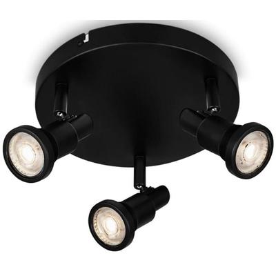 BRILONER LEUCHTEN LED Deckenspot "LED Spotleuchte 3-flammig, Metall, schwarz", schwarz, Leuchten, LED Deckenspot