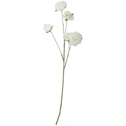 Deko Peonie   , weiß , Kunststoff , Maße (cm): H: 110
