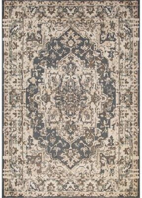 MDA Rugs Kriselia Collection Brown/Blue Traditional Area Rug