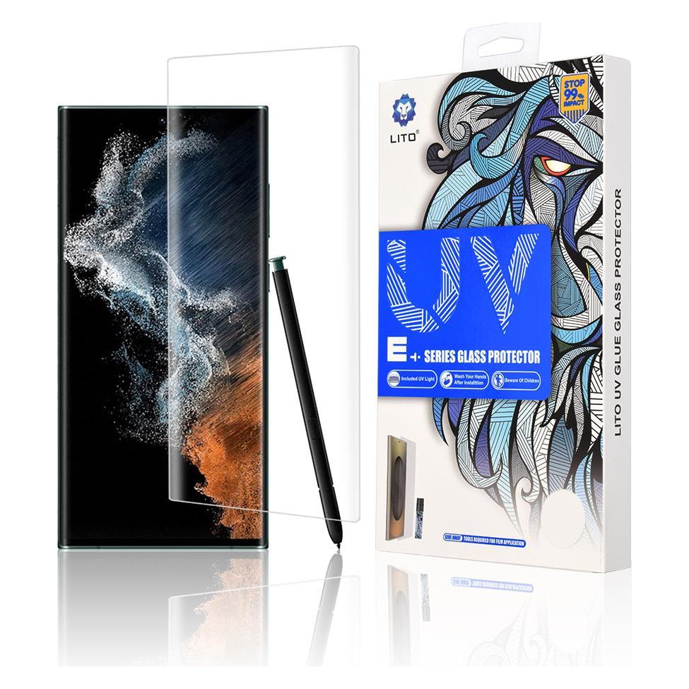 Lito - 3D UV Glass - Samsung Galaxy S22 Ultra 5G - Clear (Samsung Galaxy S22 Ultra 5G) (56339702)