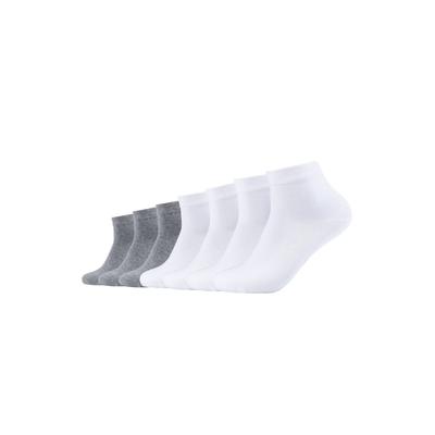 Kurzsocken CAMANO "7er Pack", Damen, Gr. 39-42, weiß, 78% Baumwolle, 20% Polyamid, 2% Elasthan, mehrfarbig, Socken