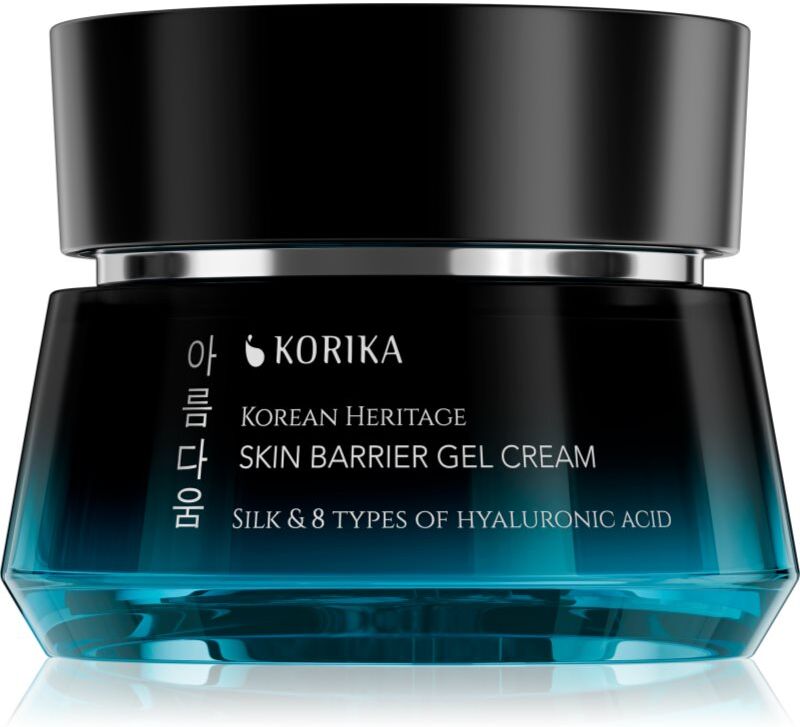 KORIKA Korean Heritage Silk & 8 Types of Hyaluronic Acid Skin Barrier Gel Cream feuchtigkeitsspendende und beruhigende Gel-Creme 50 ml