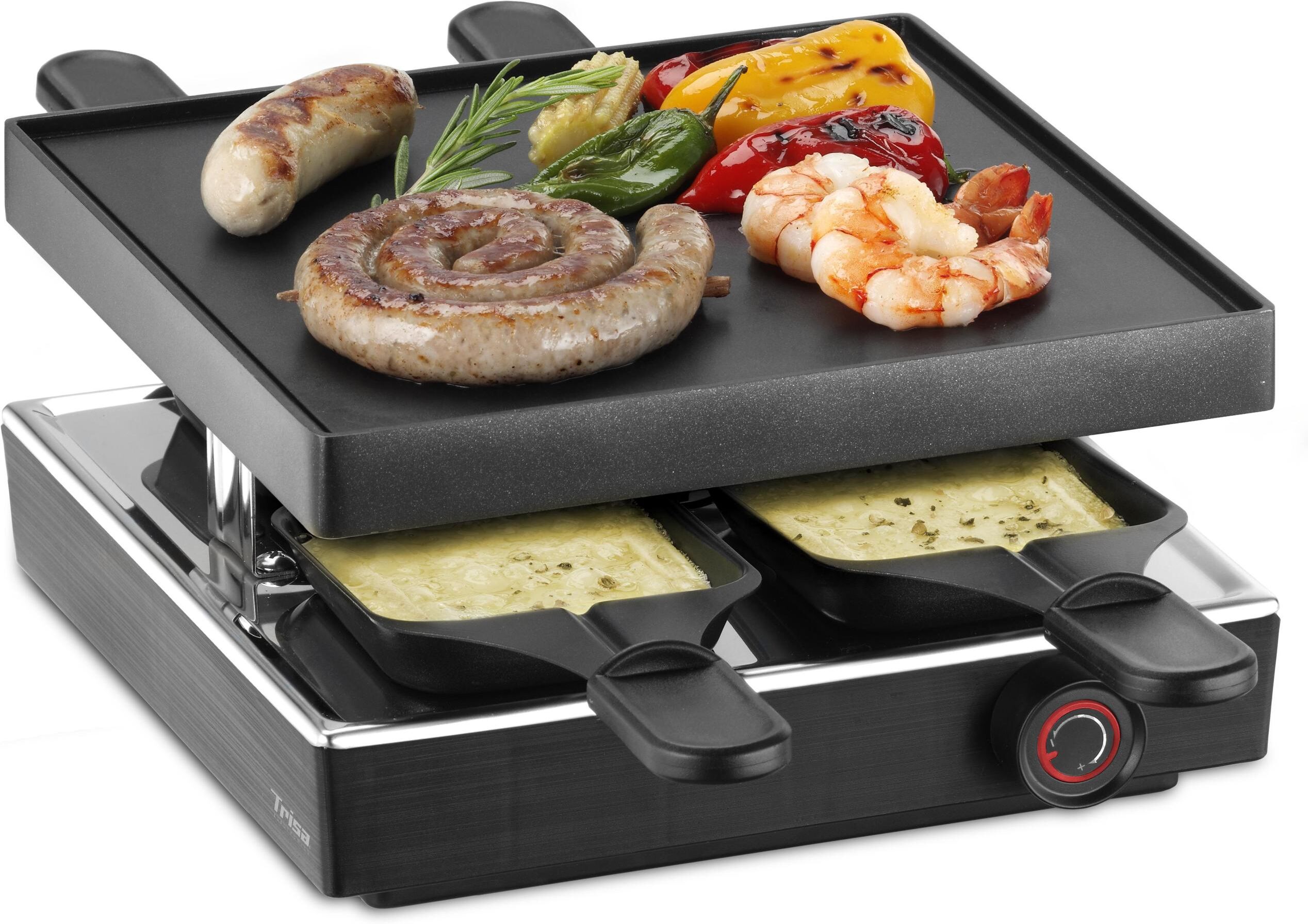 TRISA Raclette "Style 4", schwarz, Raclettes, Raclette schwarz Einheitsgröße