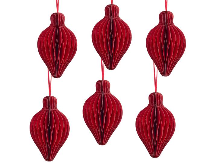 Dekohänger hochwertige Papeterie mit goldfb.Glitzerdetails, Magnetverschluss , rot, H:15cm Ø:10cm, Papier, LEGER HOME BY LENA GERCKE, Dekohänger, Dekohänger, Weihnachtsdeko im trendigen Design