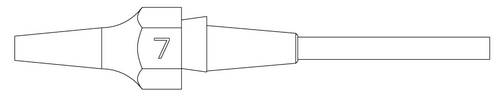 Weller XDS 7 SAUGDÜSE Ø1,2XØ2,7 L=16,5MM VERP. Saugdüse