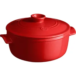 Emile Henry Kochtopf 5 l, rot, Keramik