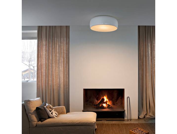 Smithfield C Pro Plafonnier Blanc - Flos - Salon / séjour - Design - Métal - Rond