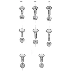 Cablofil Schraubenset BTRCC 6x20 EZ SET
