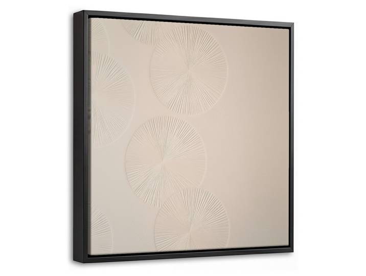 LEINWAND Bilder mit Rahmen - Japandi - Beige - Modern - 20x20