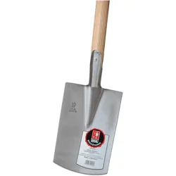Idealspaten, Spaten + Schaufel, BRITTA-Spaten Gärtner Form feinpoliertes Blatt ohne Tritt Eschen-T-Stiel 85 cm