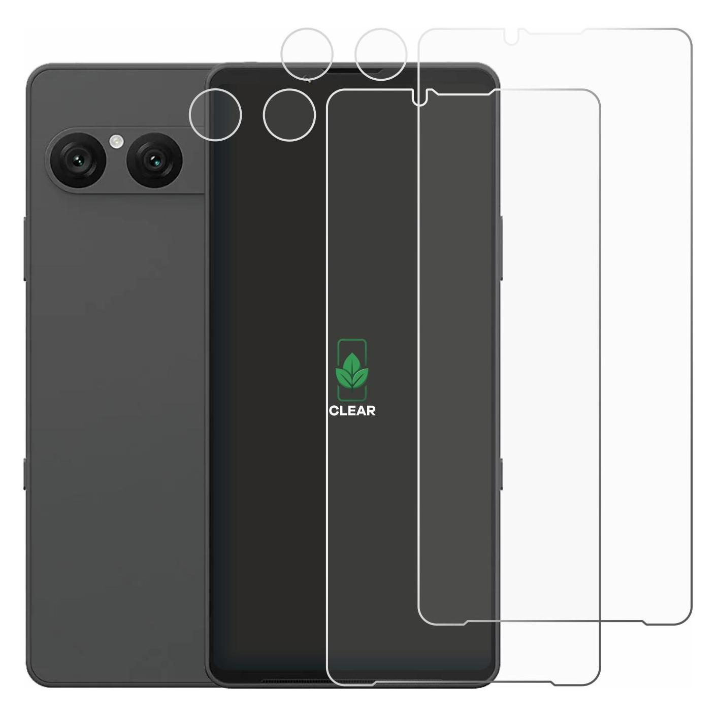 ScreenLeaf Schutzfolie für Sony Xperia 10 VII (Display+Kamera) Displayschutz Display Schutz Folie Klar (2 Stk., Sony Xperia 10 II) (6160586)