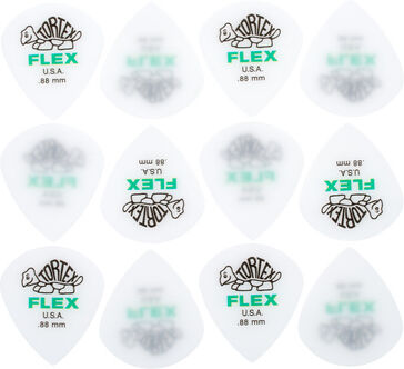 Dunlop Tortex Flex Jazz III 0.88 Blanc