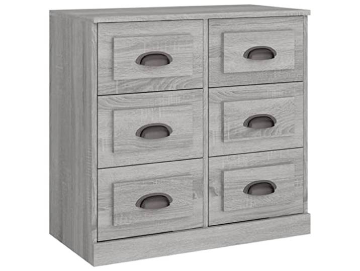 HGFDVCMR Sideboard Grau Sonoma 70x35,5x67,5 cm Kommode Anrichte Kompakter Beistellschrank für Wohnzimmer und Schlafzimmer mit stabiler Oberplatte und Kippschutz für sicheres Wohnen.