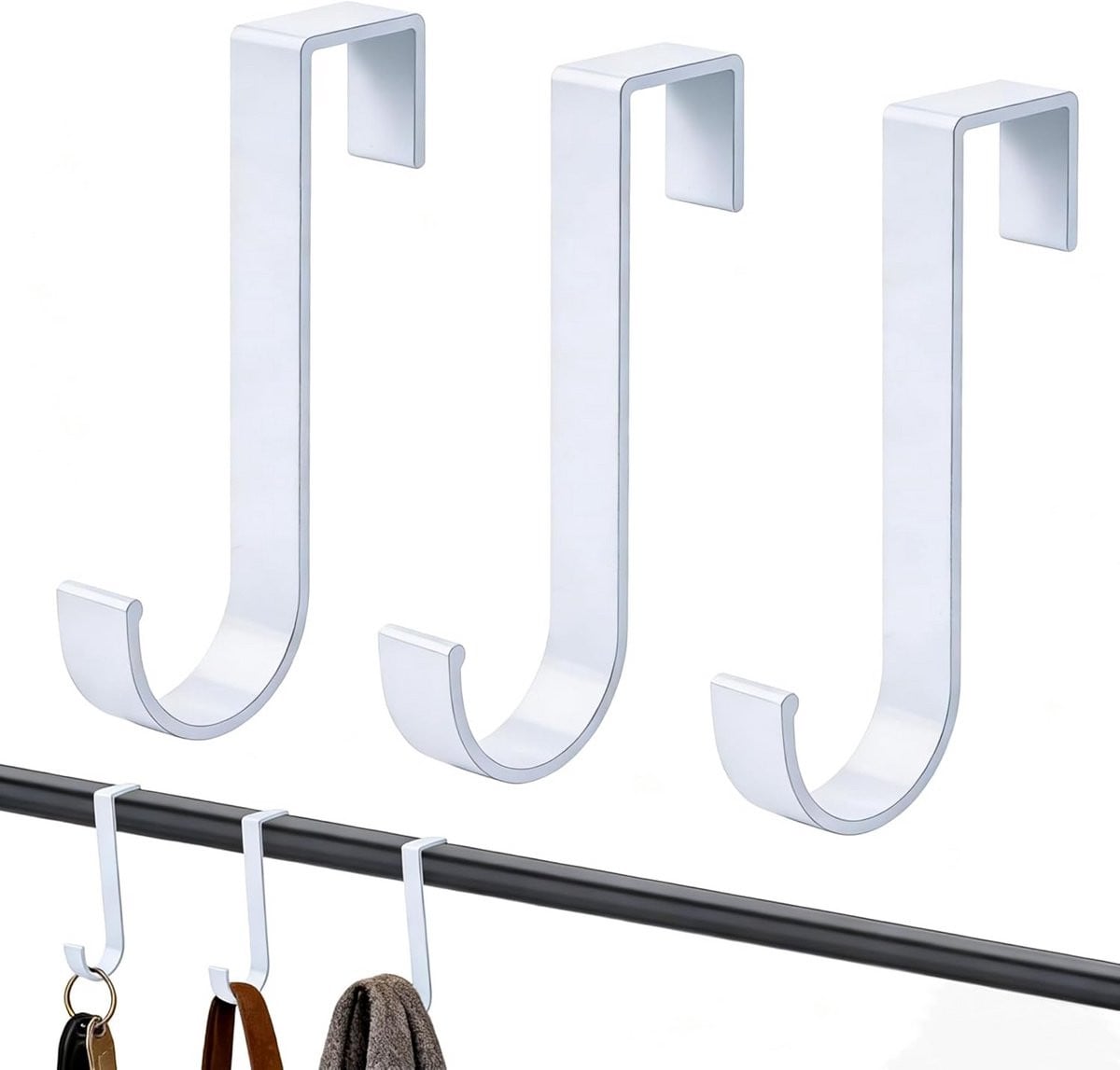 Set van 3 universele radiatorhaken voor handdoeken en badkamer