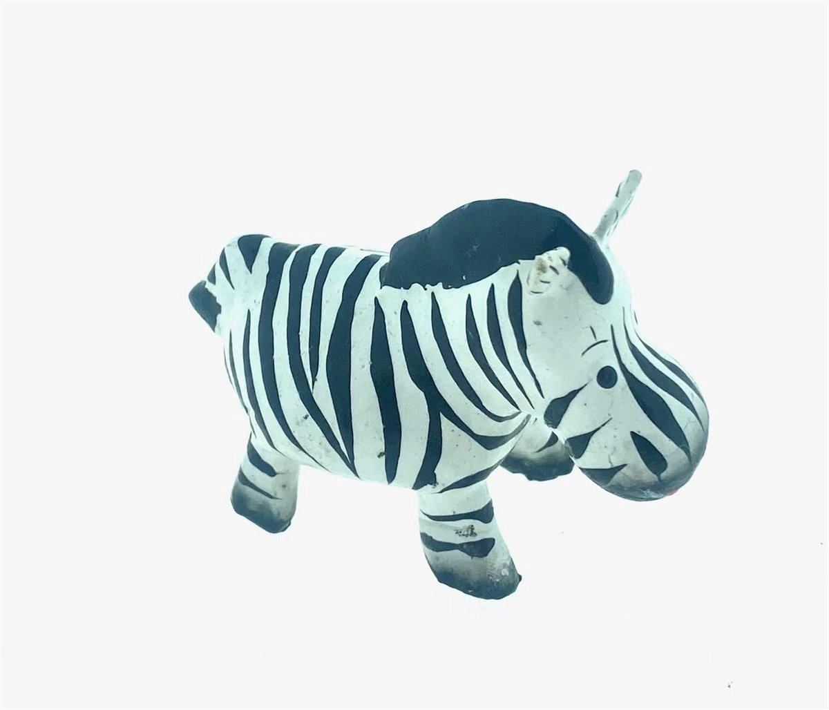 Zebra rond tafeldecoratie Ute diameter 6 cm