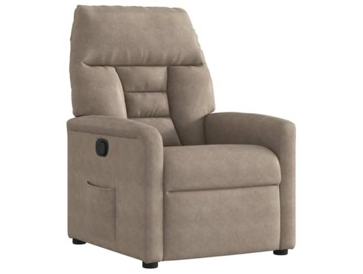 Makastle Relaxsessel Taupe Mikrofasergewebe