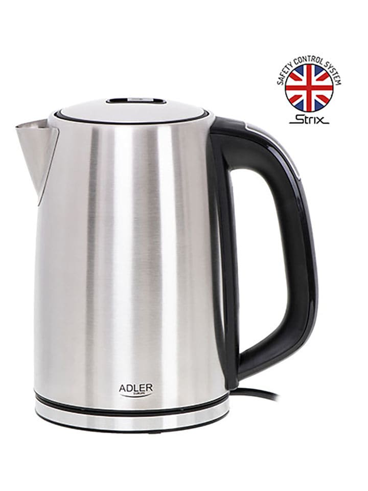 Adler Wasserkocher "AD 1340" in Silber - 1,7 l - onesize