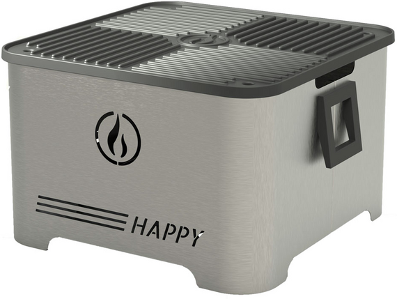 Linea VZ Happy Edelstahl - Tragbarer Pelletgrill
