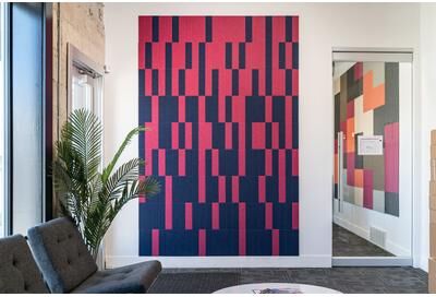 Felt Right Drift Berry   Sound Dampening Pinnable Tiles