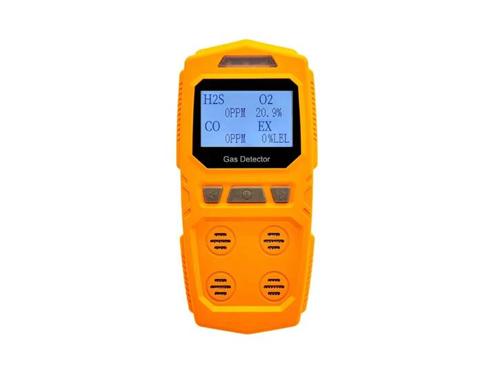 Détecteur de gaz portable 4 en 1 B68C pour gaz dangereux, analyseur de gaz combustibles et toxiques O2 CO H2S