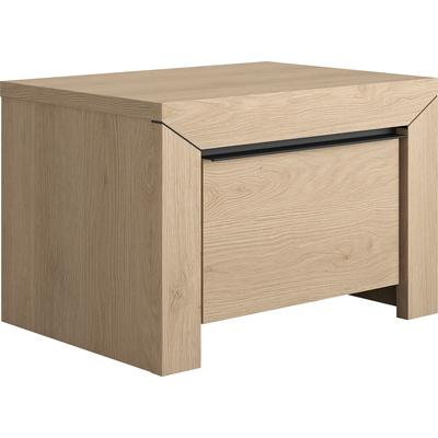 Nachttisch GAMI "Brugge", braun (kastanie natur, kastanie natur, kastanie natur), B:57cm H:38cm T:41cm, Tische, Nachttisch, Breite 57 cm