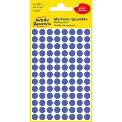AVERY Zweckform Klebepunkte Ø 8,0 mm blau