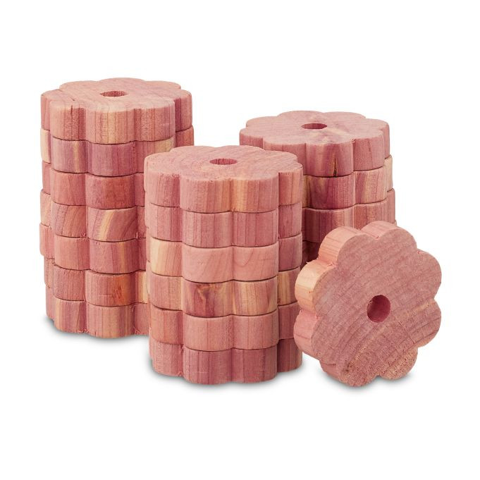 Relaxdays Cederhout tegen motten, 20 stuks, naturel
