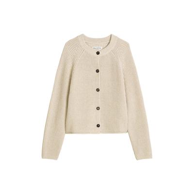 Sweatshirt MARC O'POLO "Strickjacke Cardigans Longsleeve 1er Pack", Damen, Gr. M, beige, Obermaterial: 100% Baumwolle CO., Sweatshirts Sweatshirt