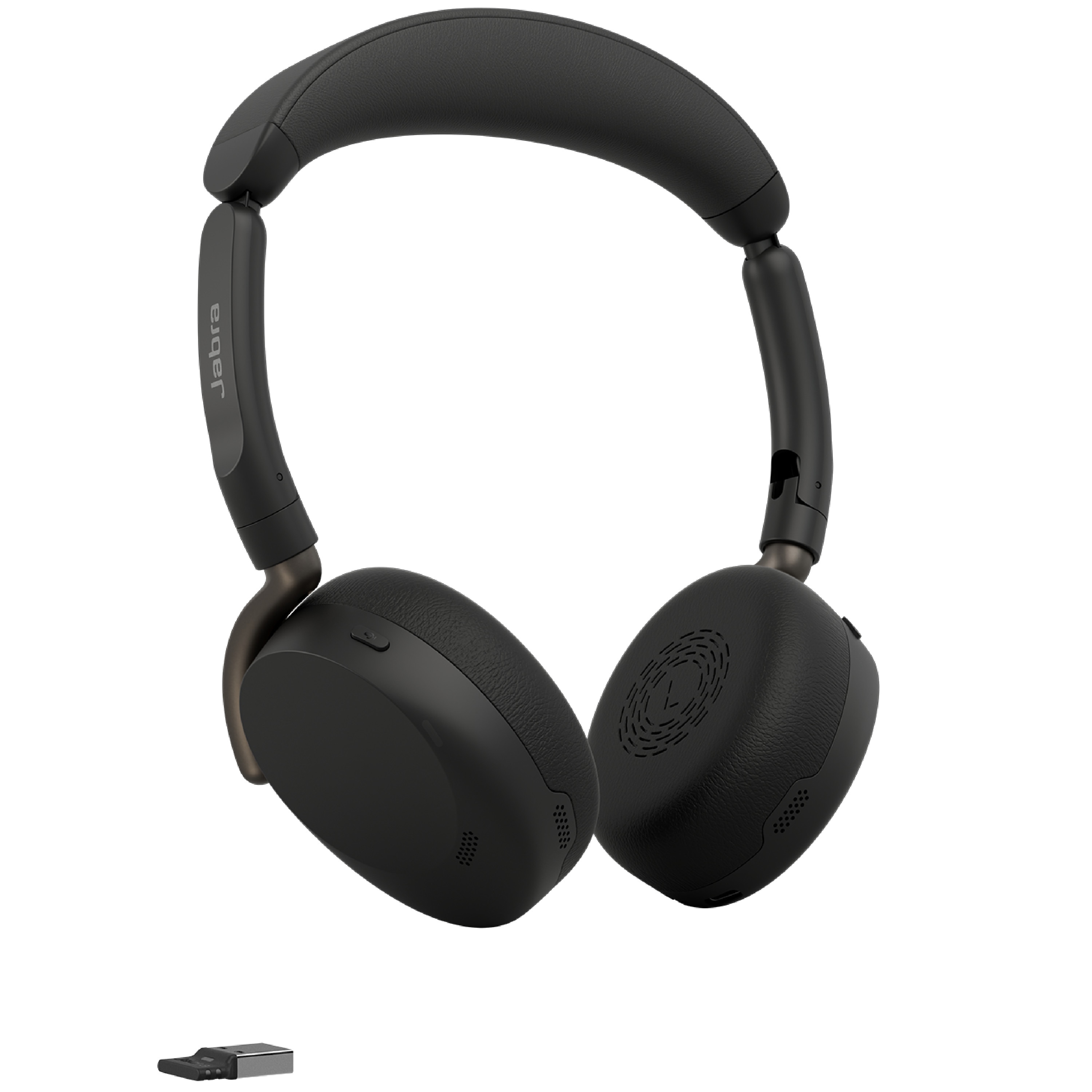 Jabra Evolve3 65 Flex UC Schwarz Kabelloses Bluetooth-Headset, USB-A Dongle, ANC, faltbar, UC-zertifiziert 36699-989-999