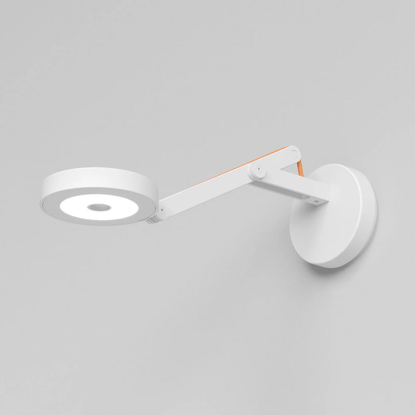 Rotaliana String W0 DTW Wandlamp - Matt White/Orange - Metaal