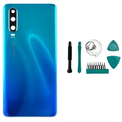 Huawei P30 Backcover Aurora (blau-türkis) - Set