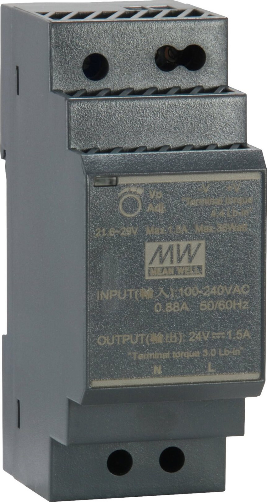 Level One POW-2411 Industriële voeding 24VDC 30W DIN-rail