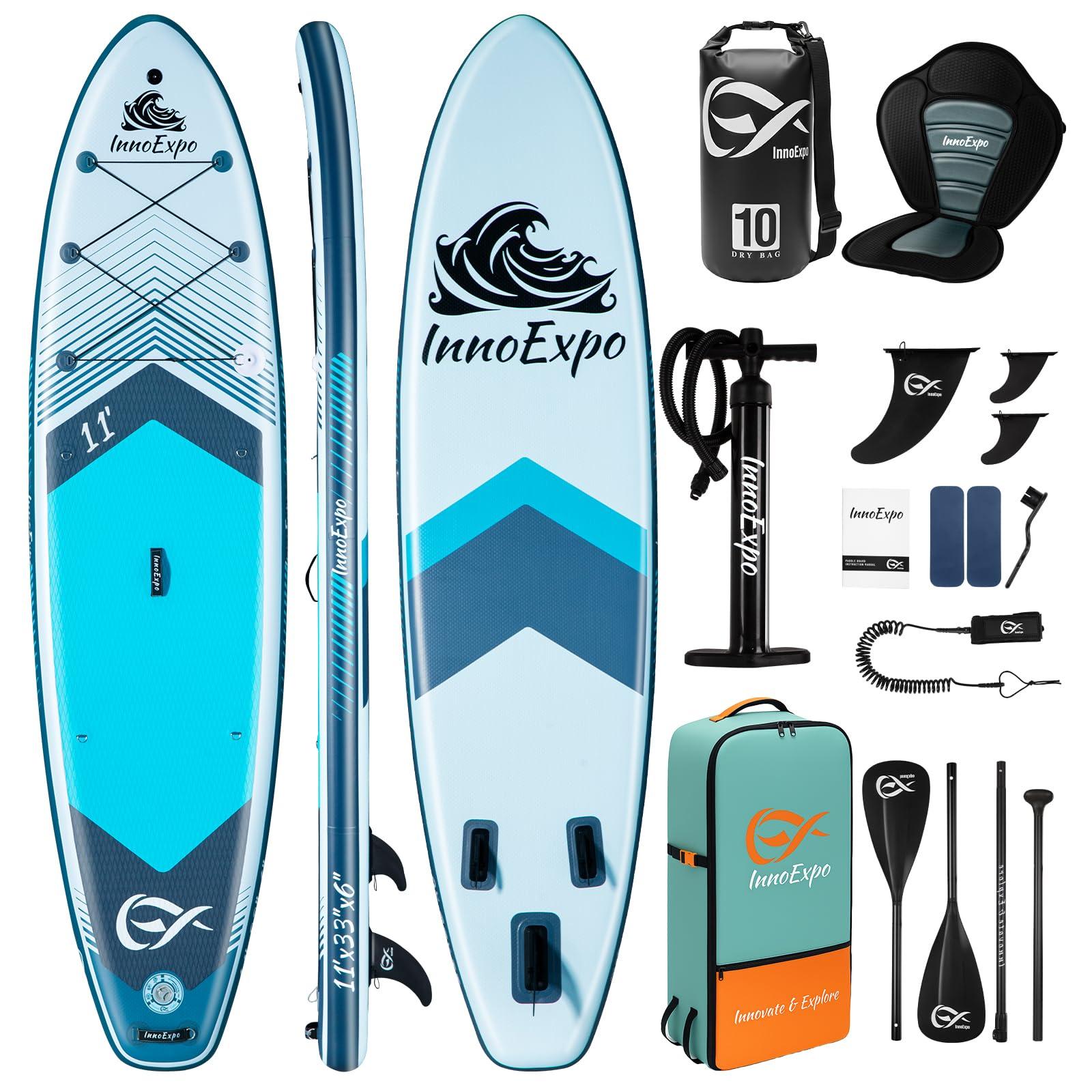 Aufblasbares SUP-Board - 11 Fuß x 33 Zoll x 6 Zoll - Inklusive Zubehör