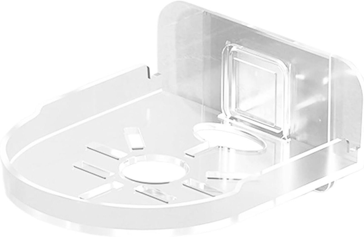 Transparante wandmontage plank voor camera of babyfoon, Breedte: 14 cm