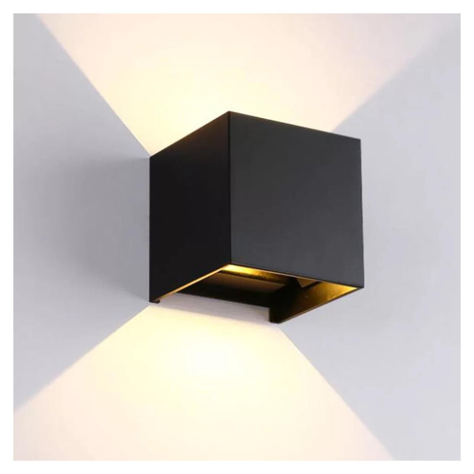 SensaHome Cube LED-wandlamp voor binnen en buiten – Zwart – Up & Down accentverlichting