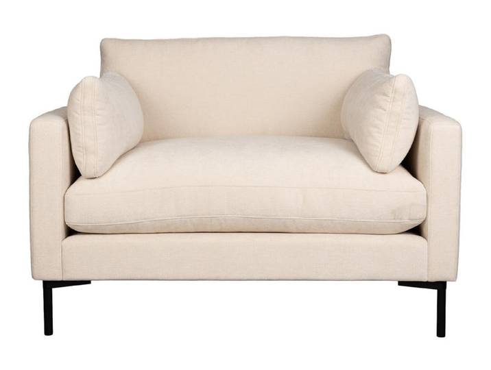 Sessel Gianluca - Dunkelbraun - Stoff - Luxusbetten24