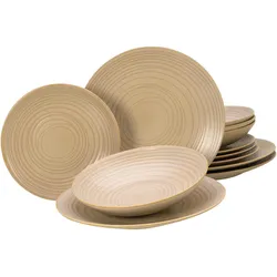 CreaTable, Geschirrset, Lava Stone (12 Stk.)