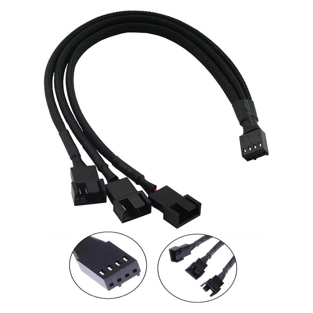 1st Cool 1stCOOL Fan PWM splitter, rozbočovač pre ventilátory 1x 4pin PWM na 3x 4pin PWM (PWM-SPLIT-3)